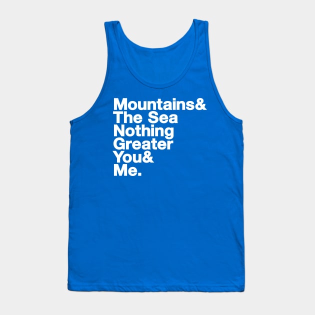 Mountains: Lyrical Jetset Tank Top by HustlerofCultures